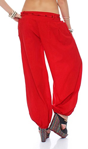 Pantalons bouffants pour dames Malito en couleurs unies pour un look décontracté