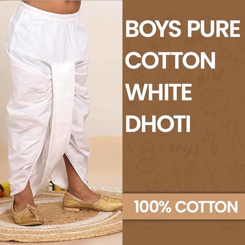 Image of BABA AND BABY Boys Cotton Dhoti Pant Ready-to-Wear Traditional Ethnic Wear for Kids