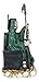 Ebros Gift Santa Muerte Holding Scythe Hourglass and Scales of Justice with Wise Owl Seated On Throne Figurine Holy Death Bone Mother Patron of Wealth Protection Purity Love Health (Green)