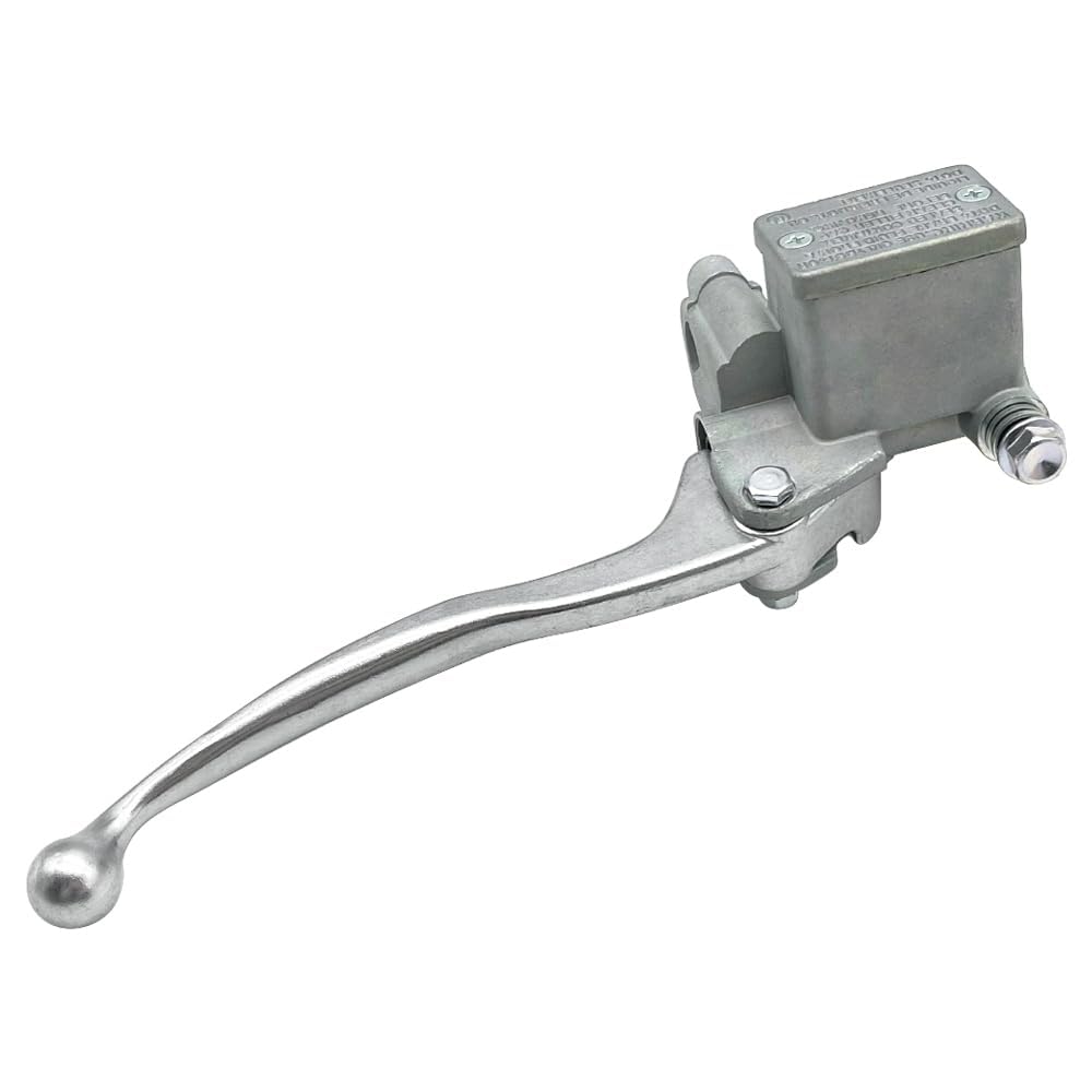 Pompa Cilindro Maestro Freno Anteriore Destra Adatta per Yama-ha YFZ450 Raptor 250 700 Grizzly 550 700 Kodiak 700 YFM250 YFM550 YFM700 (Argento)