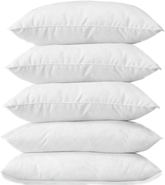 Image of Microfiber Pillow Filler 16x16 Inch | Cushion Insert 40x40 cm (Set of 5 Pillow)