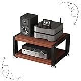 Support de rangement multimédia : ce support multimédia AV dispose de planches épaisses et d'un cadre robuste fabriqué en tubes d'acier renforcés, assurant durabilité et résistance à la rouille. Avec une forte capacité de charge et une structure stable, il fournit une solution fiable pour organiser vos DVD, Blu-ray et autres médias. Parfait pour garder votre espace de divertissement propre et bien rangé.