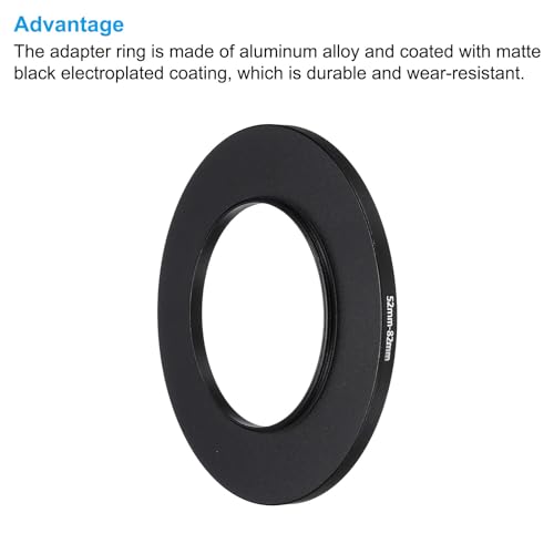PATIKIL 52mm-82mm Metal Step Up Ring with Cleaning Cloth - Image 4