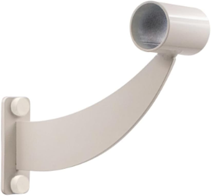 Vita Vibe Collared Ballet Barre Mounting Bracket - WB15 - USA Made (White)
