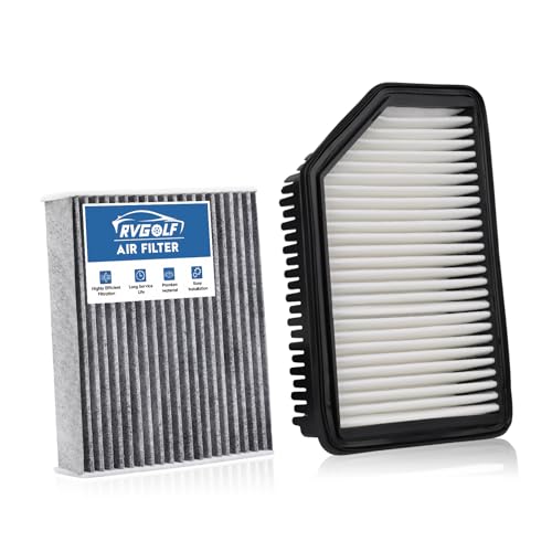 Image of Engine+Cabin Air Filters Fit for 2014-2019 Kia Soul L4 1.6L 2.0L | CF12002, CA11206, High-efficiency Purification, Low Resistance