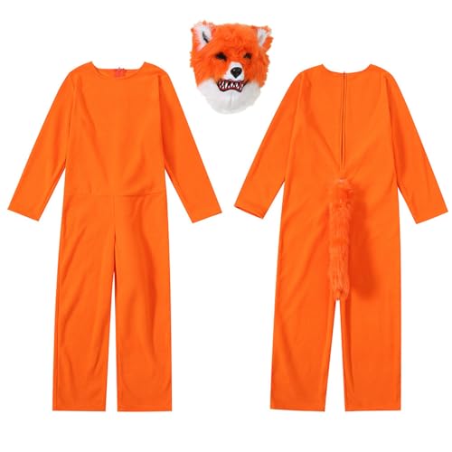 Genérico Disfraces De Carnaval Para Niños Traje De Zorro Neutral Para Niños Y Niñas Disfraz Animal Fiestas Escenario Y Carnaval Ropa Cosplay Cómoda Divertida