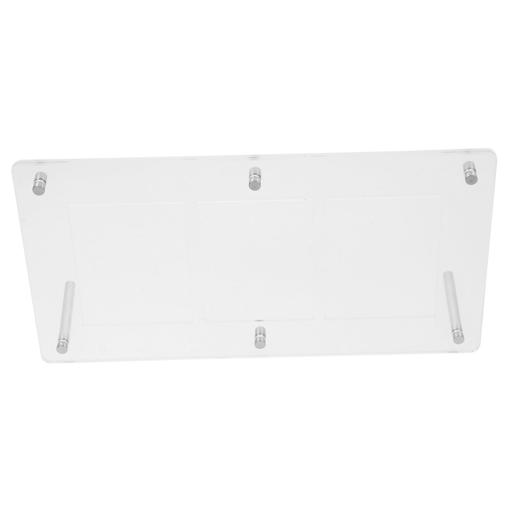 Veemoon Clear Acrylic Trading Card Display Frame - 3 Slot Holder for Graded Sports Cards - Organizer Stand