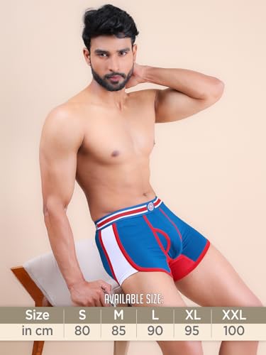 Image of RUPA Colors Mens Premium Sporty Front Open Mini Trunks| Breathable Fabric | Super Stretchable | Pack of 2