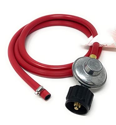 MI MADOL IMPORTS, LLC MADOL Low Pressure Propane Regulator and Hose Connection Kit [949-019] for LP/LPG Gas Grill, Heater and Fire Pit Table (QCC Type 1)