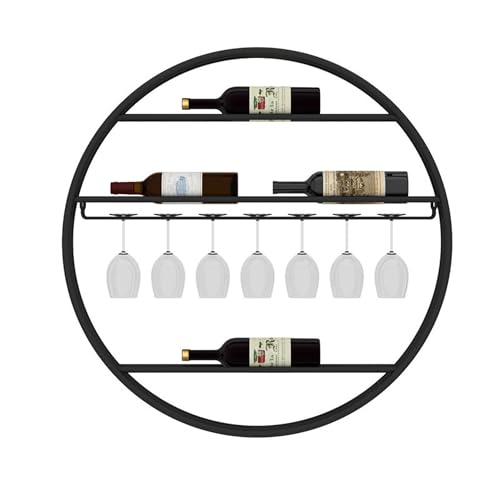 Étagères de bar à vin à fixation murale suspendu pour bouteilles