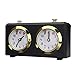 WOHCO Mechanische Schachuhr, professioneller Schachtimer, stilvoller und einfacher Spieltimer, analoge Uhr, Inkrement- und Dekrementtimer, Geschenk, genau