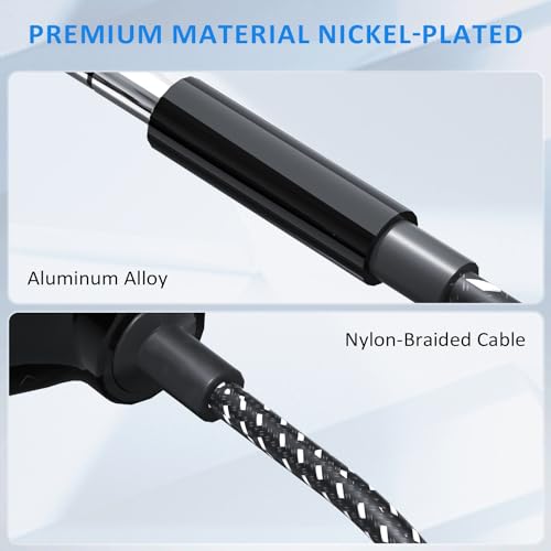 LP Headphone Splitter, Nylon-Braided 3.5mm Audio Stereo Splitter, Male to 3 Female Ports for MacBook, Mac, iPad, iPhone(≤6), iPod, Tablet, Laptop, PC, Earphone, Kindle, MP3 Player, Speaker & More by LP - Image 4
