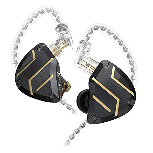Exclusive Special CCA C10 Pro in-Ear Earphone, HiFi Stereo in-Ear Monitor High Resolution Earbud Headphone, 4BA+1DD Five Driver in-Ear Earphones, Noise Cancelling with C Pin Detachable Cable (No Mic, Black)