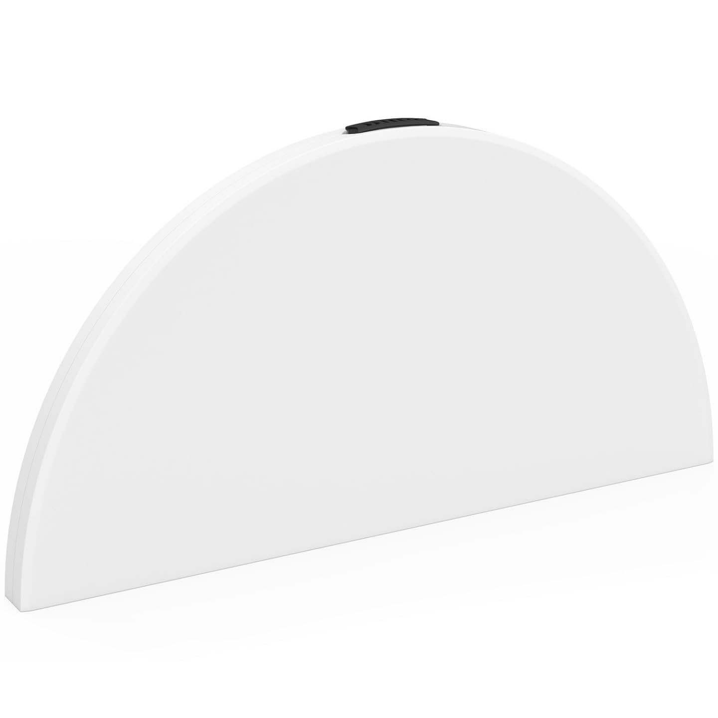 IDMarket - Table Pliante d'appoint Portable Ronde 122 cm pour Camping ou réception avec Housse Blanche