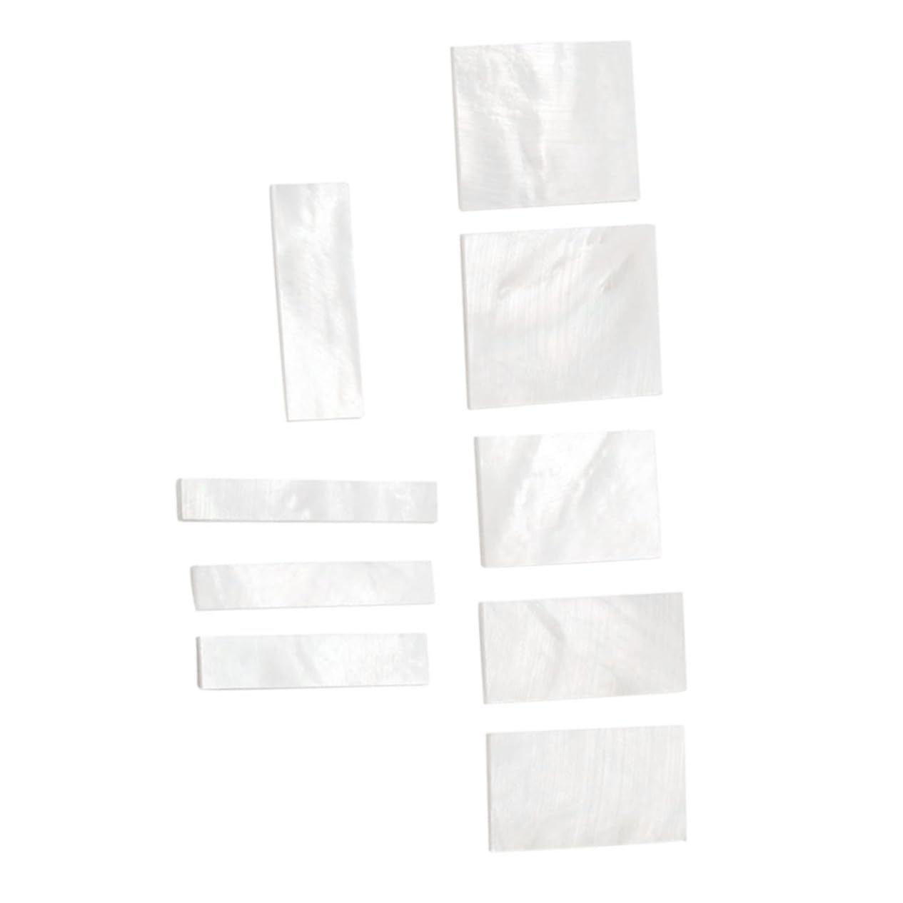 ifundom 9 Pack White Shell Material Fretboard Inlay Markers for Guitar Diy Decor