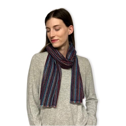 Humble Hilo Cashmere and Merino Wool Scarf, Classic Weave Lightweight Winter Shawl or Wrap for Women and Men