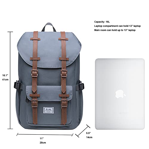 Kaukko Laptop Outdoor Backpack, Traveling Rucksack Fits 15.6 Inch Laptop(5-7-Grey) #TOP3