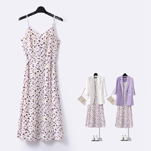 Robe caraco florale et sa veste ample pour vos soirées d'été en terrasse - 4