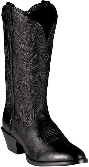 ARIAT 15770 Deertan Heritage Western R-Toe Womens Cowboy Boots Black 10B