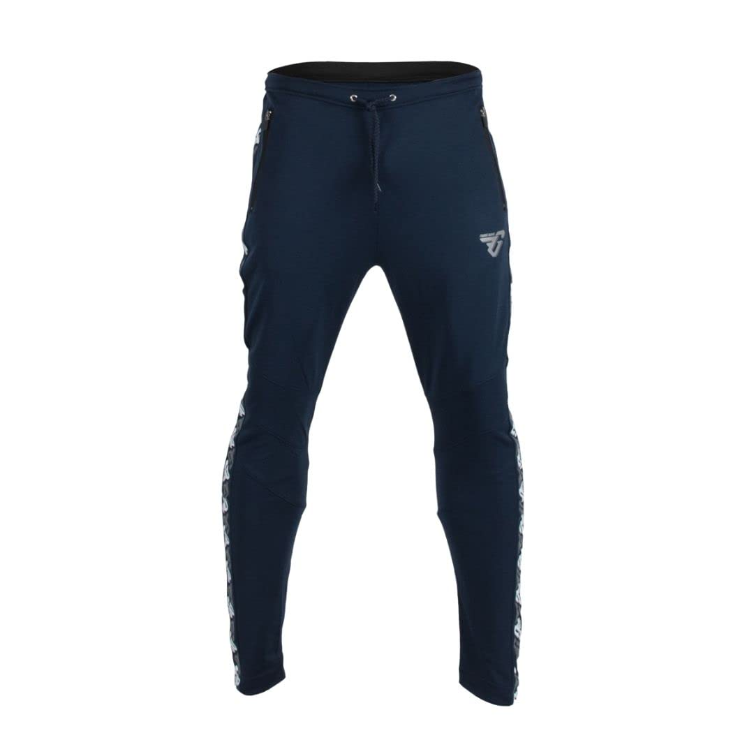 Frankie Garage - Pantaloni Tuta Sportiva per Uomo, Ragazzo o Bambino, Pantalone Tecnico con Zip e Elastico alla Caviglia per Allenamento, Sport o Palestra