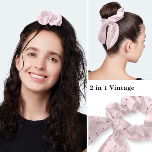 Image of Butterfly Scrub Cap Women with Ponytail & Buttons Adjustable Surgical Nurse Hat with Cotton Sweatband for Long Hair