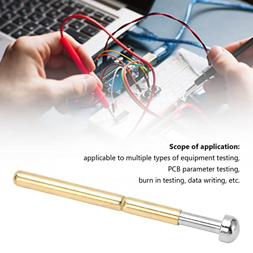 Image of Spring Test Probes, 100Pcs P156-D High Accuracy Round Pogo Pins for PCB Board Testing Contact