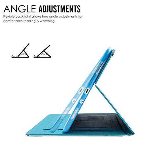 Dteck Case For Samsung Galaxy Tab A 9.7 Inch Tablet 2015 Release, Sm-T550 /Sm-P550 Case - Magnetic Closure Pu Leather Protective Wallet Cute Stand Flip Cover With Stylus Pen/Pen Holder (Green Forest) #TOP6