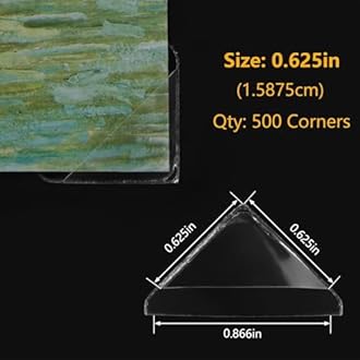 Lineco Infinity Archival Clear Photo Corners pack of 500 by Lineco