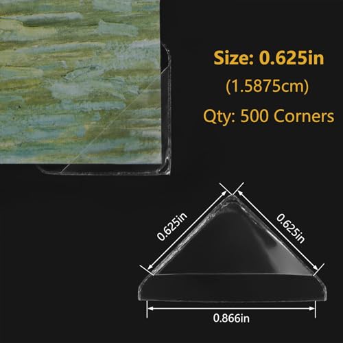 Lineco Infinity Archival Clear Photo Corners pack of 500 by Lineco