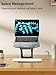 tounee Laptop Stand for Desk Adjustable Height, Telescopic Computer Stand with Pull Out Design Ergonomic Laptop Riser Fits All Laptops 10-17