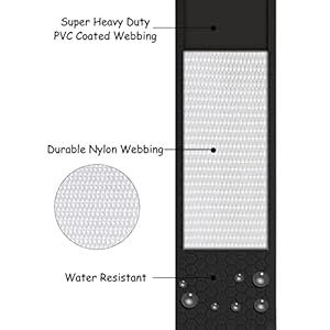 3m Black Heavy Duty Robust Training Dog Leash with Anti-Slip Handle，Waterproof Long Dog Leash for Outdoor Activities