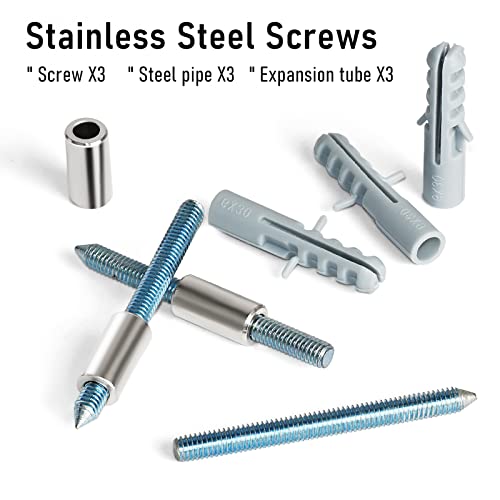 House Numbers For Outside, Gibolin 5 Inch Silver Floating Metal Modern Address Numbers Garden Door Mailbox Decor Anti-Rust Visibility Signage With Nail Kit, Number 4 #TOP3