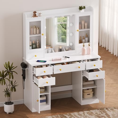 Luxury Makeup Vanity Desk with Lights