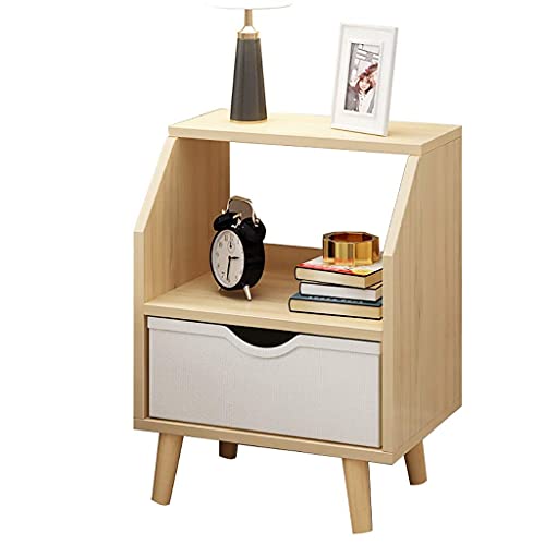 CAPXXIN MRDAER - Mesita de noche, caja de almacenamiento, diseños de 1 cajón, más espacio de almacenamiento, fácil de instalar, 37 cm de largo x 28 cm de ancho x 50 cm de alto (color: A) necesaria