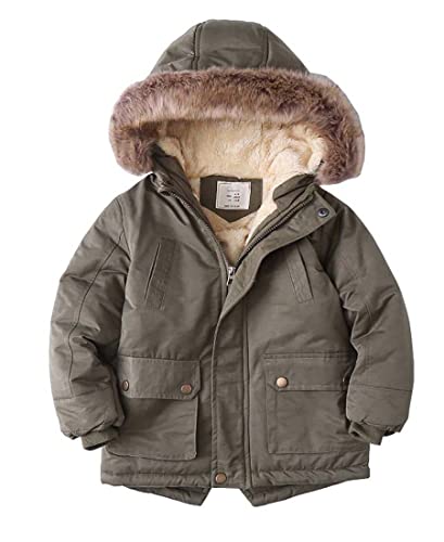 Image of Boys Girls Winter Outwear Coats, Kids Warm Outfits,Windproof Jacket for Toddler 1-8Y