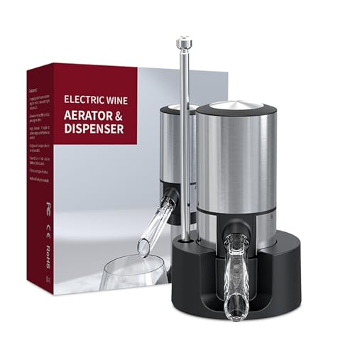 Cosyall Decantador eléctrico de vino, aireador, dispensador, vertedor, bomba para whisky y licores, divertido, único, regalo de cumpleaños,para hombres,mujeres,madres,padres,jefes,hermanos,maridos