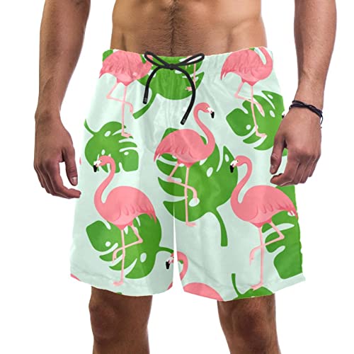 Maillots de bain pour hommes JDEZ : short de plage flamant rose séchage rapide