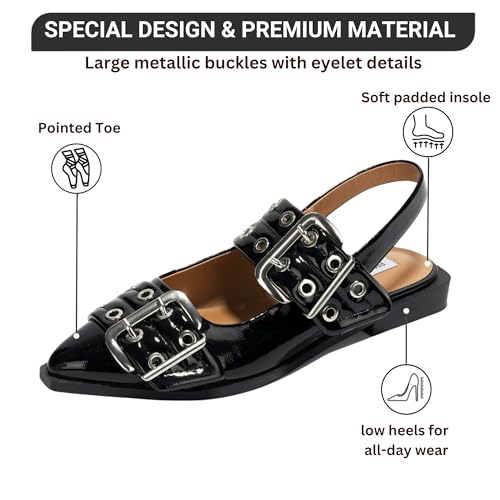 Project Cloud Womens Flats - Memory Foam Flats Shoes for Women Footwear Non-Slip Rubber Sole Womens Sandals - Perfect Sandals for Women 2025 (Katharyn)2
