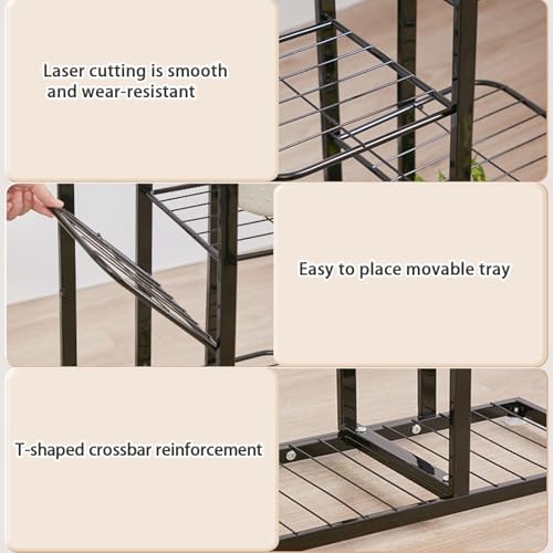 imuounl 3 Tier Metal Plant Stand Indoor Outdoor - Image 4