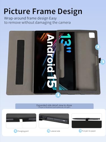 Étui DOOGEE Tab E3 Pro 13 dragonne intégrée yystao - 5
