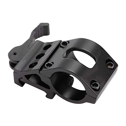 Braçadeira de luz Airsoft, anel de montagem de lanterna resistente liga de alumínio rígido durável p