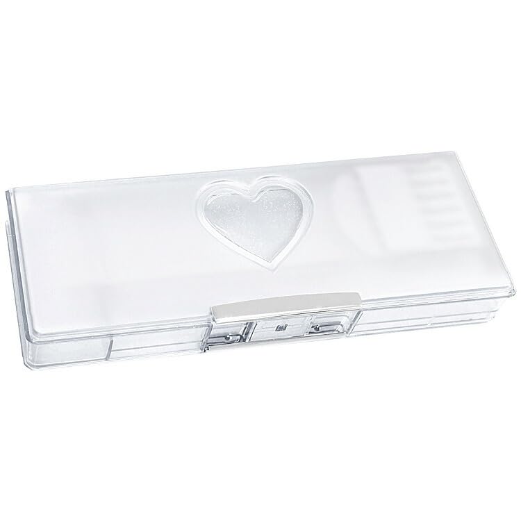 クーリア　ルックインソフトペンケース　チューリップ　ハート　パープル　筆箱