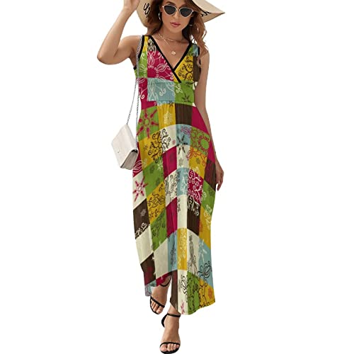 Robe de Noël évasée femme grande taille XL imprimé festif manches mi-longues