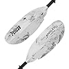 Pelican Sport - Poseidon Angler Kayak Paddle - Granite - 250cm (98.5 in.) - Anti-Slip Coating Aluminum Shaft & Fiberglass Reinforced Polypropylene Blades - 0/65° Blade Angle - PS1977-00