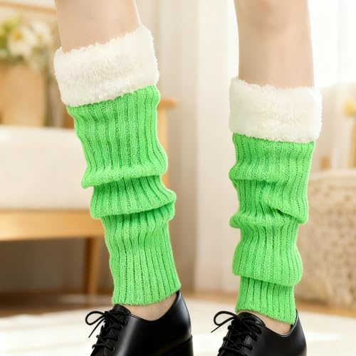 Image of 2 Pcs Leg Warmers Y2k, Leg Warmers, Y2k Accessories, Cute Kawaii Cream Legwarmers for Women Winter