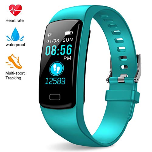 Airbinifit Fitness Tracker,Colorful Screen Activity Tracker with Heart Rate Monitor,Waterproof Pedometer Watch, Sleep