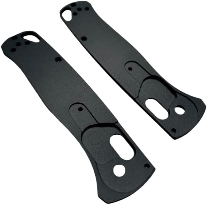 Sunburst Scales For Benchmade Bugout Folding Knife 535 Precision Machined 6061 Aluminum Anodized Finish (Black)