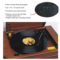Tourne-disque vinyle avec haut-parleurs intégrés Support de platine vinyle sans fil vintage 3 vitesses, lecteur CD… - Les Beatles, Paul McCartney, John Lennon, RIngo Starr, George Harrison Tourne-disque vinyle avec haut-parleurs intégrés Support de platine vinyle sans fil vintage 3 vitesses, lecteur CD… – Image 4