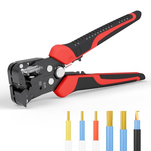 Self Adjusting Wire Stripper, ULEEY 3 in 1 Automatic Wire Stripper/Cutter/Crimping Tool for 9-20 AWG Cables