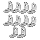 CLISPEED 16stücke Edelstahl-winkelverbinder Eckverbinder Für Möbel Mit Passenden Schrauben Stabil Und Rostfrei Inklusive Befestigungselemente Zur Sicheren Verbindung Von Möbelteilen